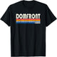 Retro Vintage 70s 80s Style Domfront, France T-Shirt - T-Shirt | Black