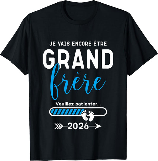 Child Future Big Brother 2026, I Will Be Big Brother 2026 T-Shirt - T-Shirt | Black