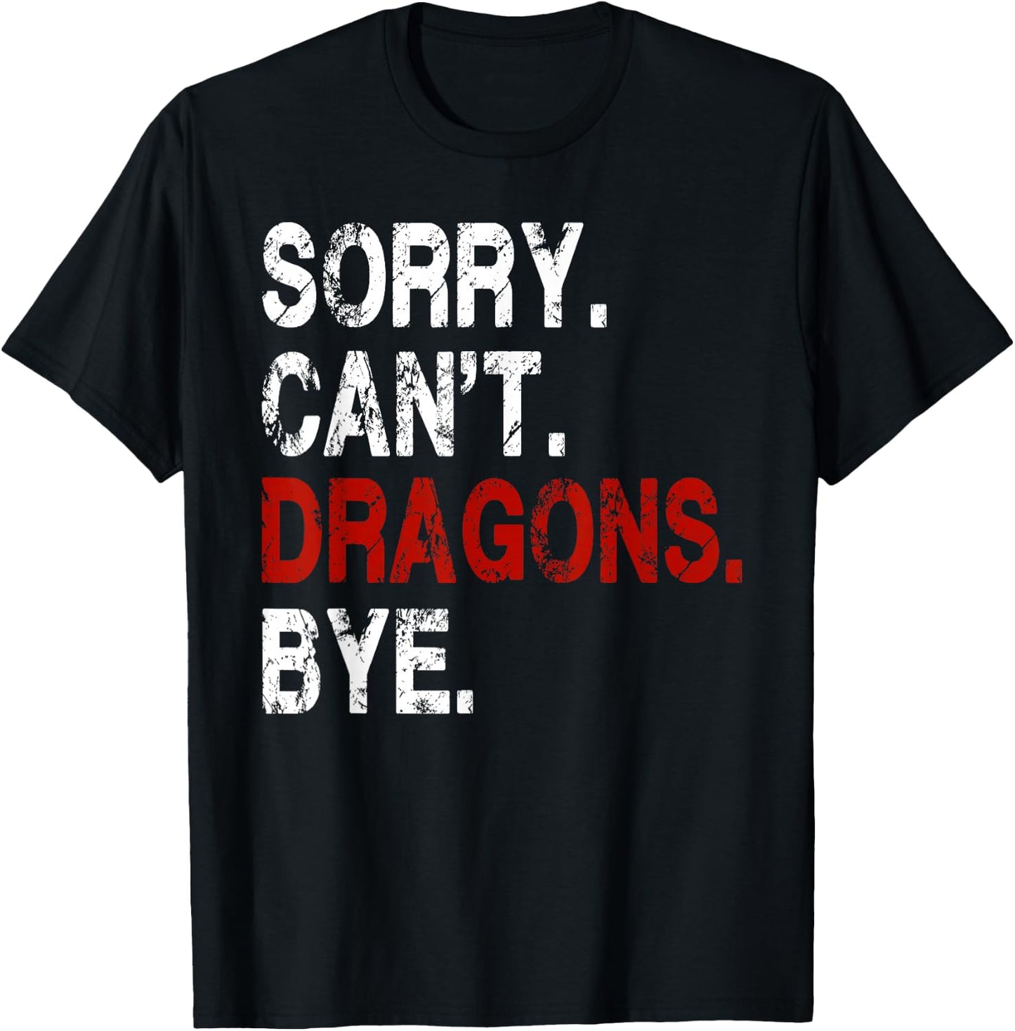 Funny Dragon Women Boys or Girls T-Shirt - T-Shirt | Black