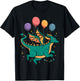 Dragon Birthday Party Kid Magical Bday Balloon Theme T-Shirt - T-Shirt | Black