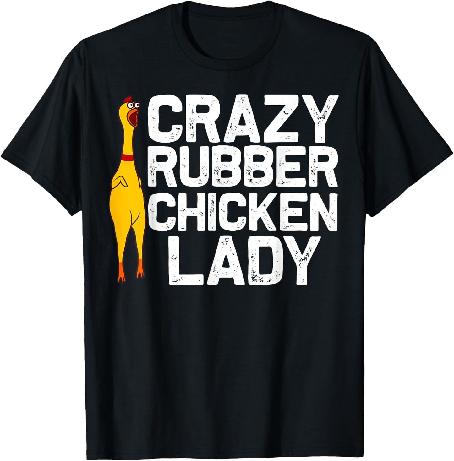 Funny Rubber Chicken Gift Women Mom Rubber Chicken Costume T-Shirt - T-Shirt | Black