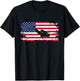 American Flag Scuba Diving Apparel - Scuba Diving T-Shirt - T-Shirt | Black
