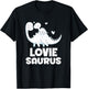 Cute Loviesaurus Dinosaur Lovie Grandkids T Rex T-Shirt - T-Shirt | Black