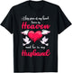 Big Piece Of My Heart Lives In Heaven He Is My Husband Angel T-Shirt - T-Shirt | Black