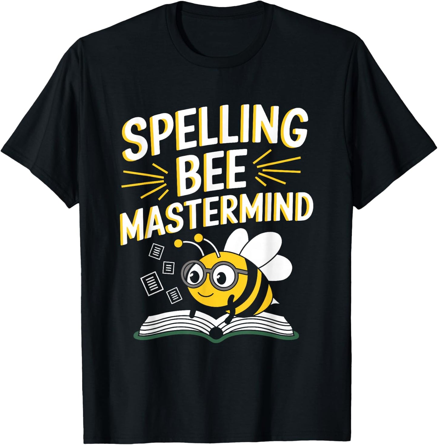 Spelling Bee Humour Spelling Champion Word Nerd Spelling T-Shirt - T-Shirt | Black