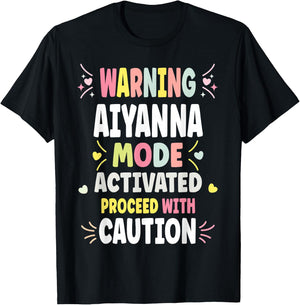 AIYANNA Personalized Women's Gift Custom AIYANNA T-Shirt - T-Shirt | Black