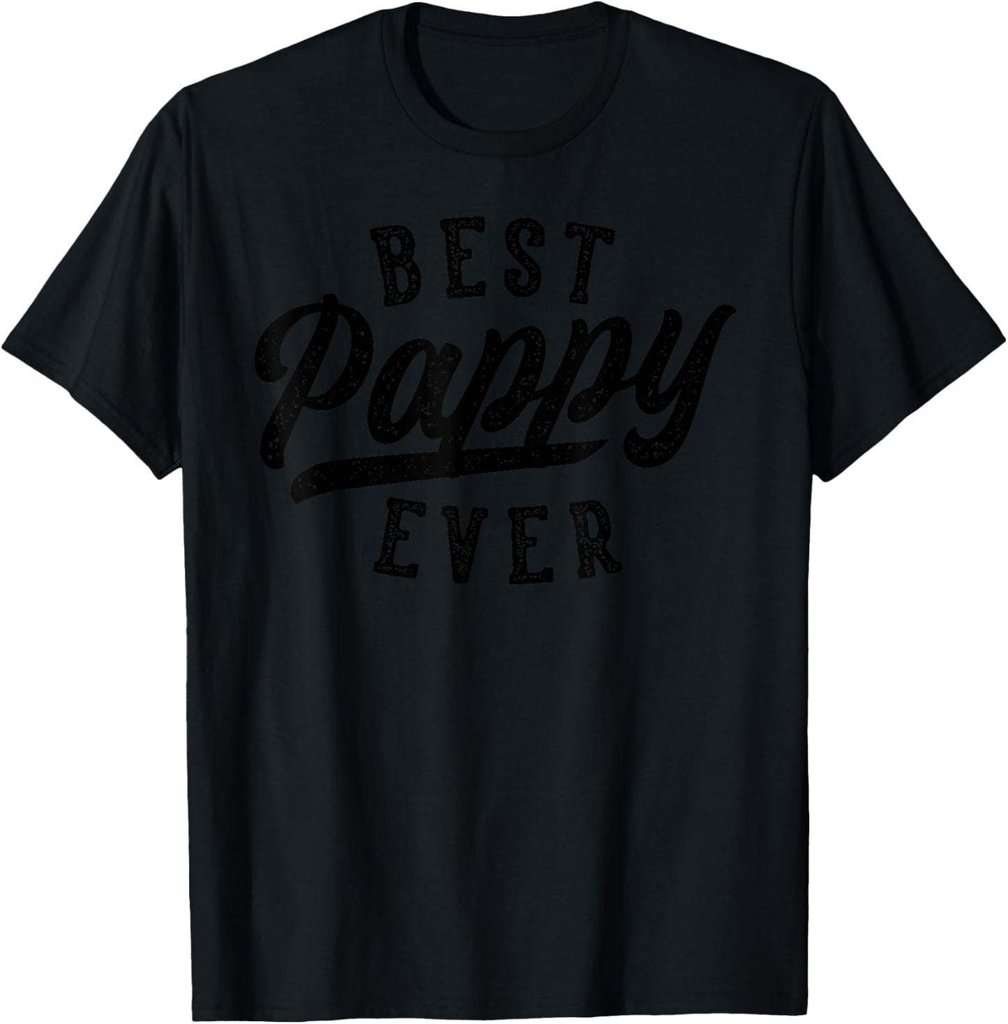 Pappy Gifts From Grandkids Best Pappy Ever Father's Day T-Shirt - T-Shirt | Black