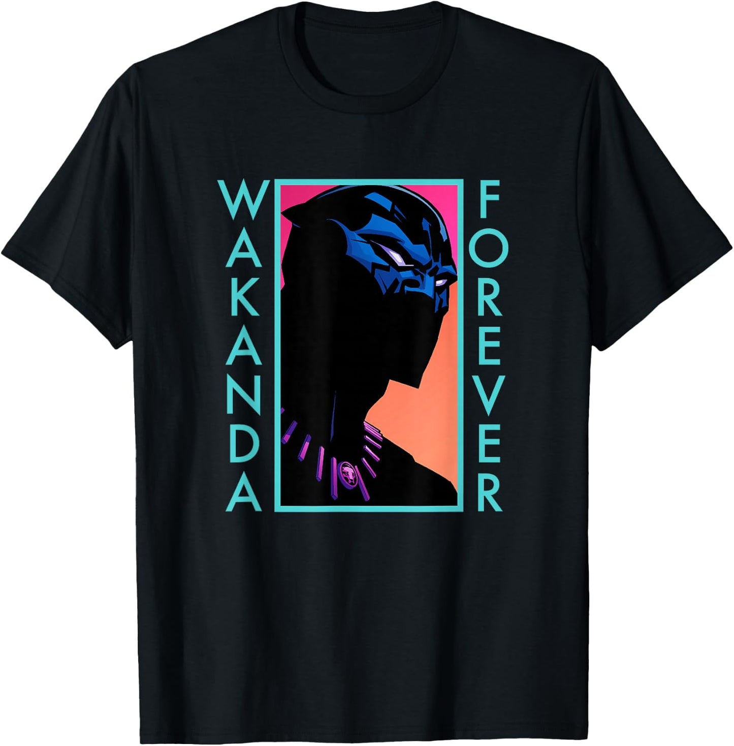 Marvel Comics Retro Classic Wakanda Forever Black Panther T-Shirt - T-Shirt | Black