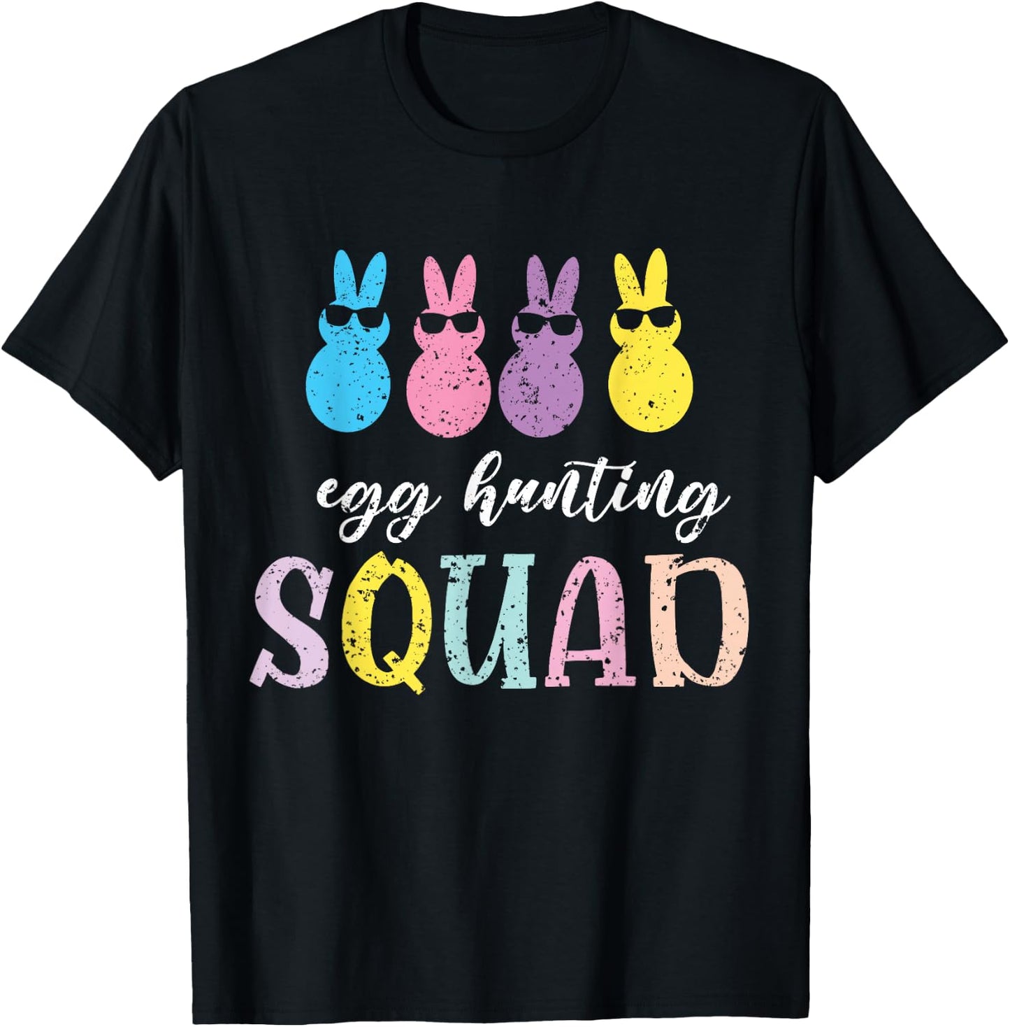 Funny Kids Baby Egg Hunting Squad T-Shirt - T-Shirt | Black