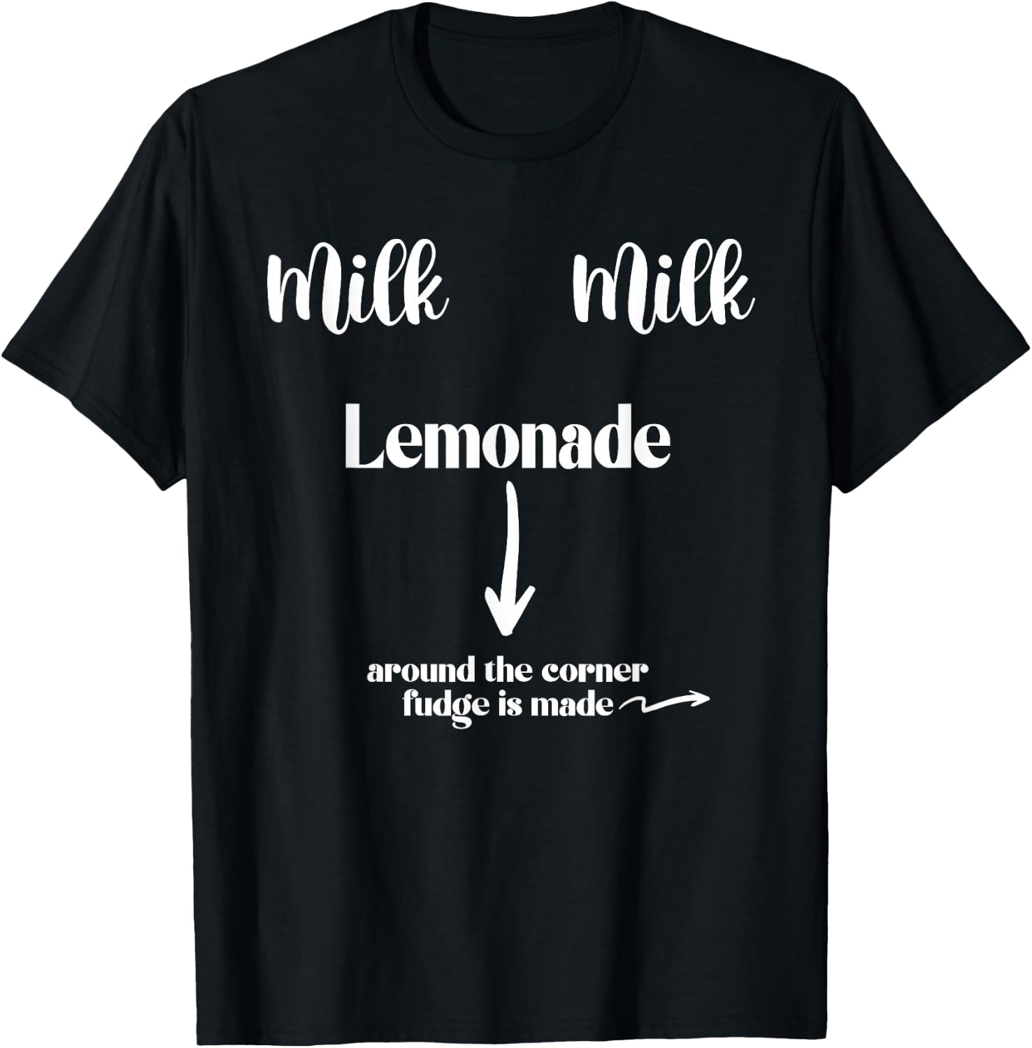 Milk Milk Lemonade Funny Saying T-Shirt - T-Shirt | Black