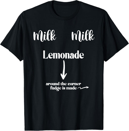 Milk Milk Lemonade Funny Saying T-Shirt - T-Shirt | Black