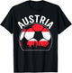 Österreich Fußballmannschaft Spieler Fan Souvenir Galerie T-Shirt - T-Shirt | Black