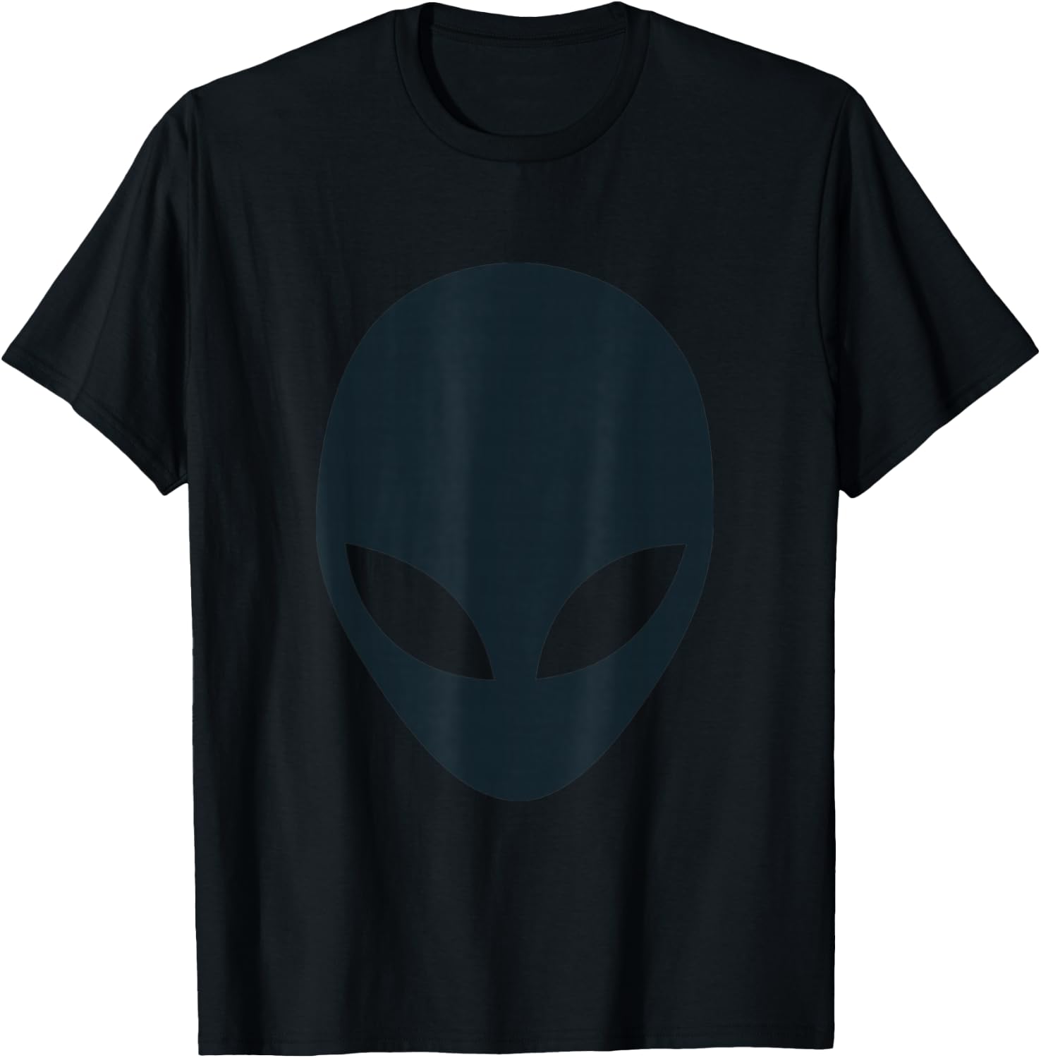 Alien with White Eyes Black Head , gray T-Shirt - T-Shirt | Black