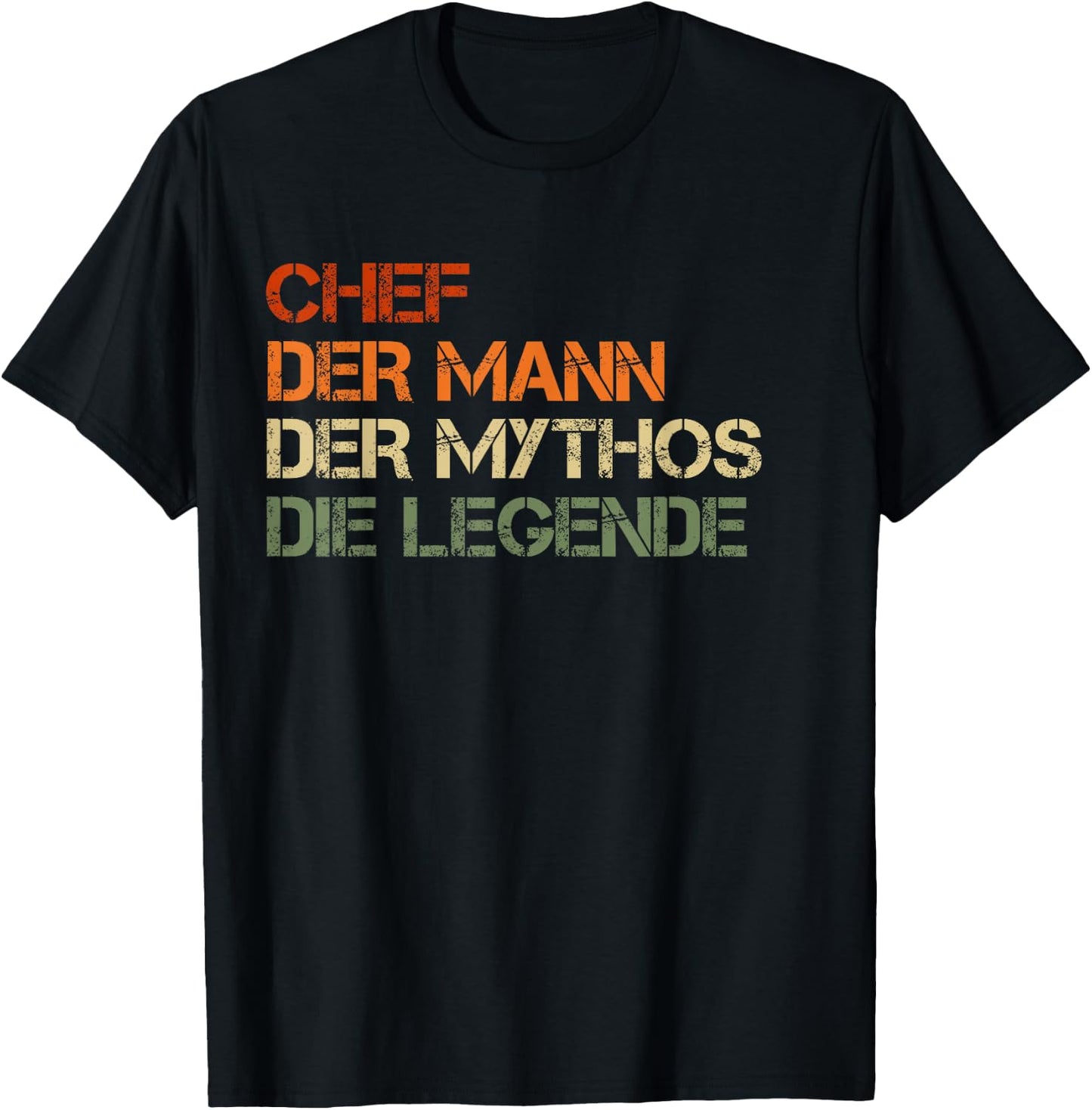 Chef - der Mann, der Mythos, die Legende T-Shirt - T-Shirt | Black