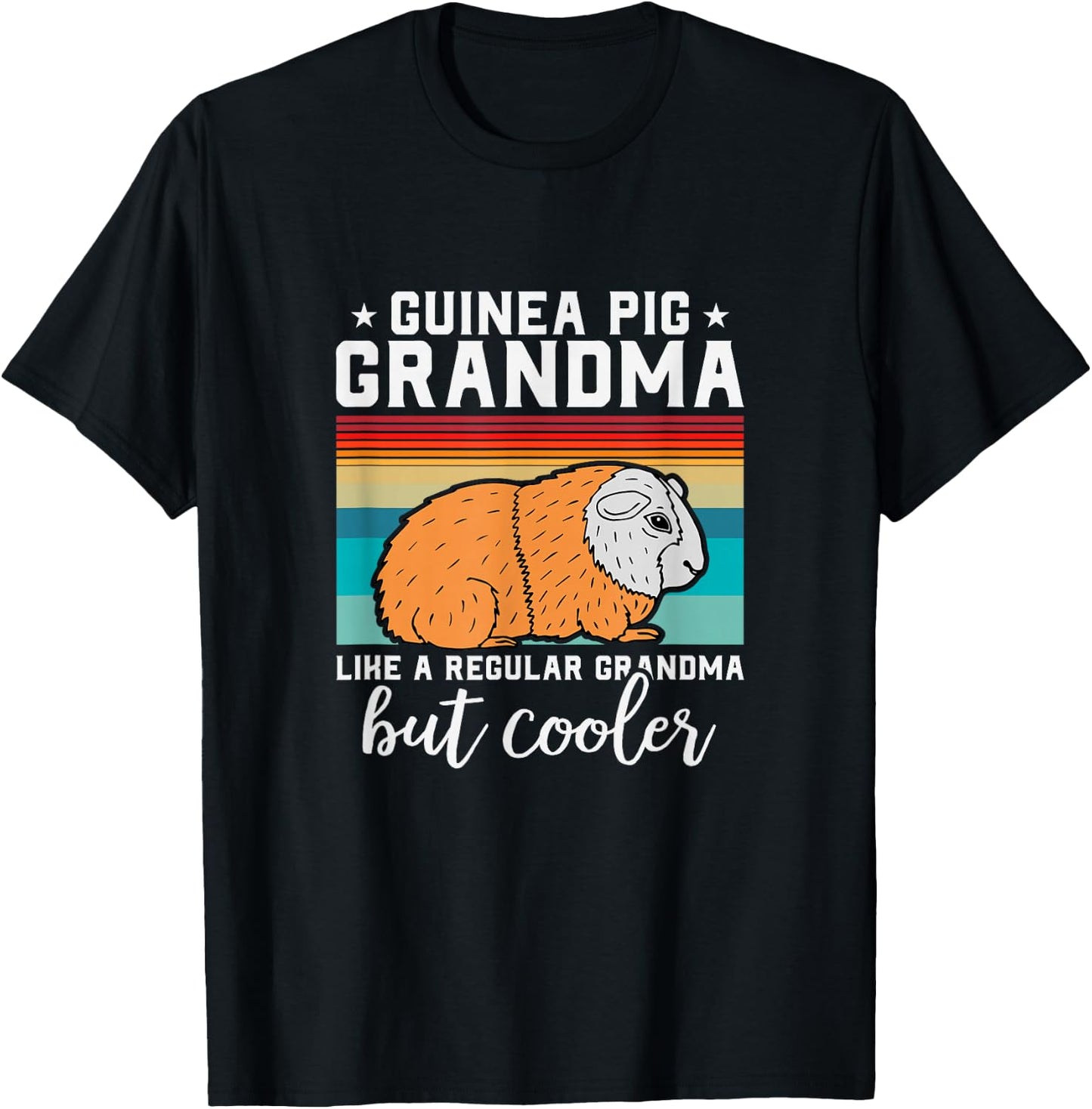 Guinea Pig Grandma Guinea Pig Lovers T-Shirt - T-Shirt | Black