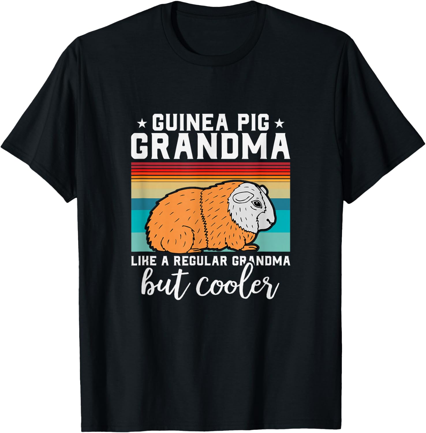 Guinea Pig Grandma Guinea Pig Lovers T-Shirt - T-Shirt | Black