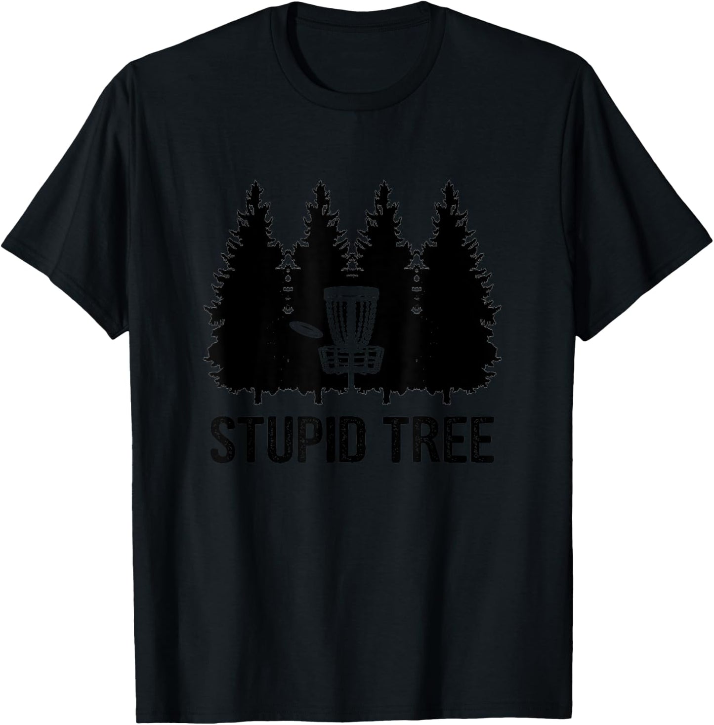 Stupid Tree Disc Golf T-Shirt - T-Shirt | Black