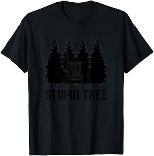 Stupid Tree Disc Golf T-Shirt - T-Shirt | Black