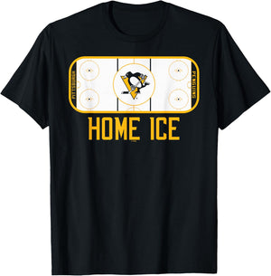 Pittsburgh Penguins Home Ice Black Officially Licensed T-Shirt - T-Shirt | Black