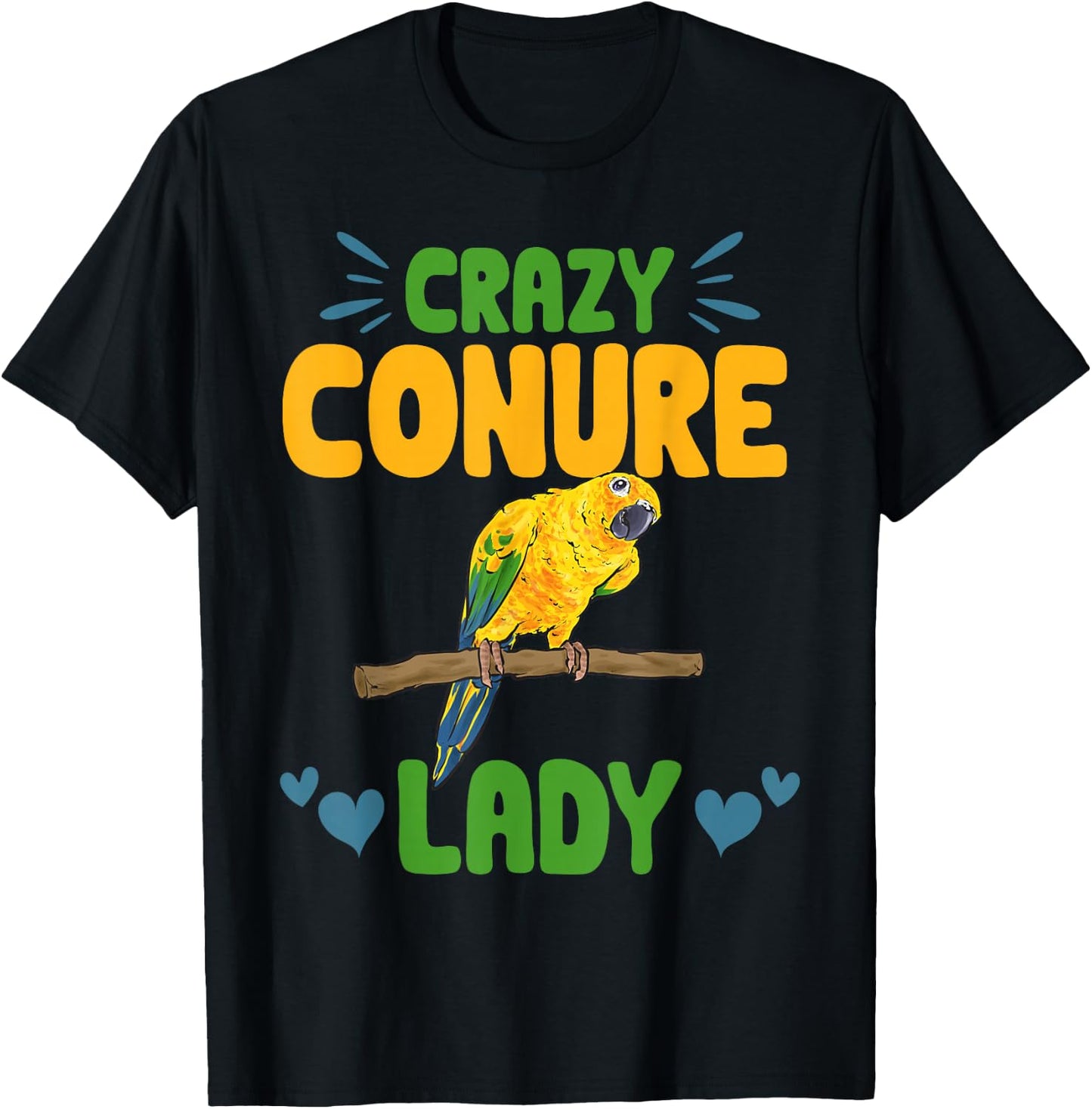 Parrot Parakeet Bird T-Shirt - T-Shirt | Black
