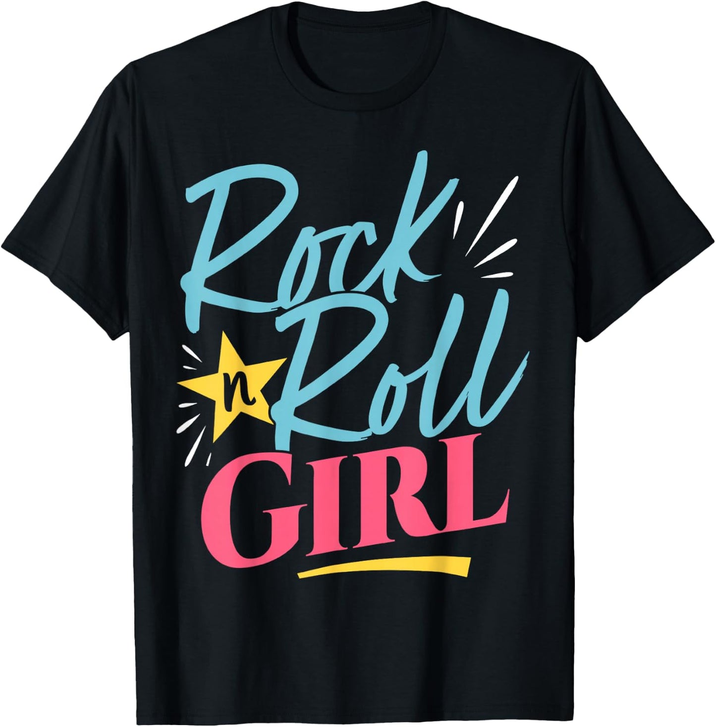 Rock N Roll Girl Purple Darla Purple , purple T-Shirt - T-Shirt | Black