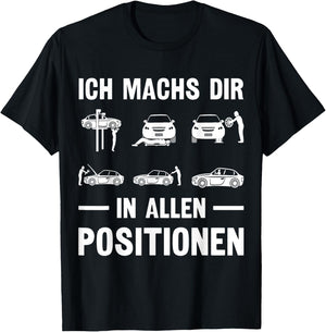 Ich machs dir in allen Positionen KFZ Mechaniker Schrauber T-Shirt - T-Shirt | Black