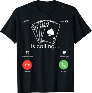 Poker Dealer Costume Gambling Poker Card Game Poker T-Shirt - T-Shirt | Black