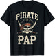 Pirate Pap Funny Captain Matching Grandpa Halloween Costume T-Shirt - T-Shirt | Black