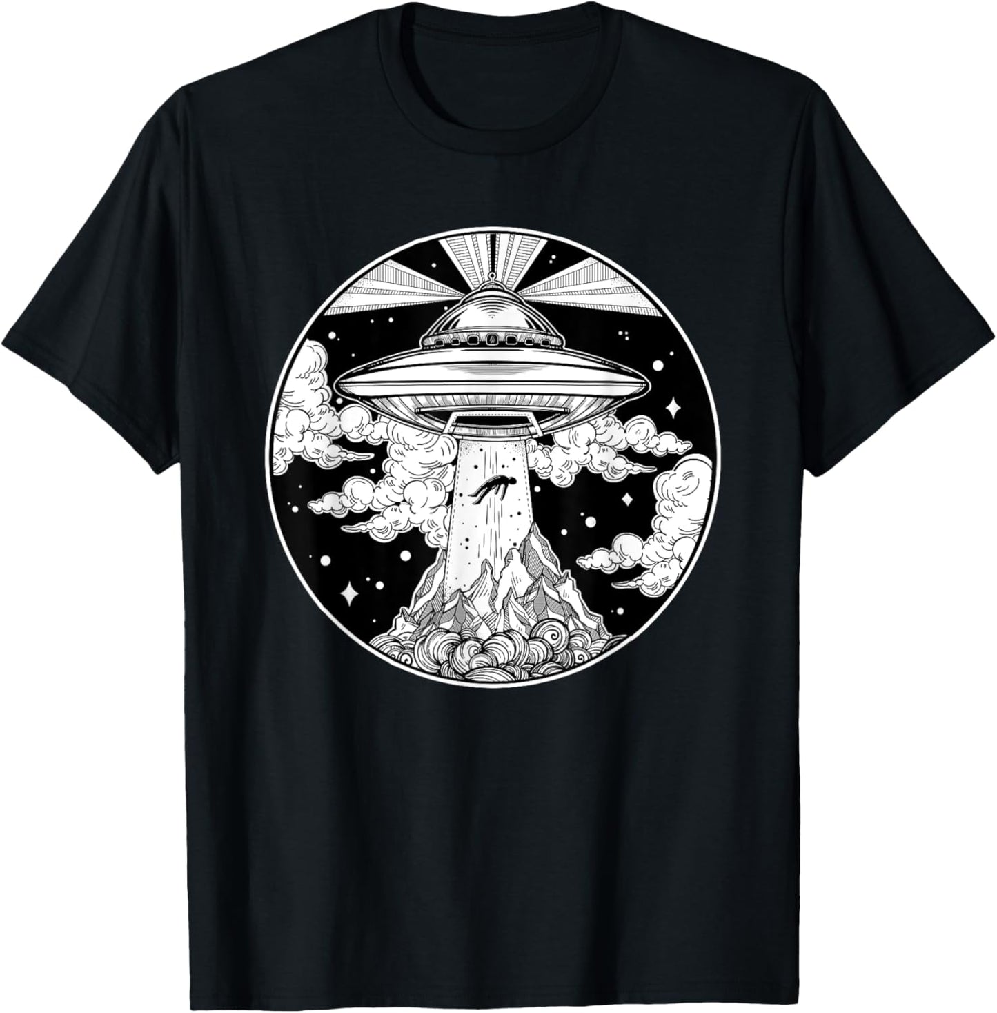 Alien Space Tattoo - UFO 51 Area Roswell Believe T-Shirt - T-Shirt | Black