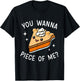 Funny wanna piece of me pumpkin pie thanksgiving dinner T-Shirt - T-Shirt | Black