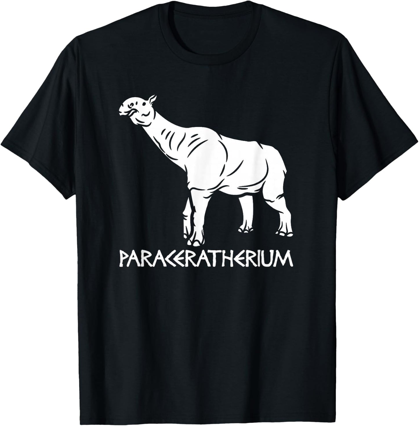 Paraceratherium - Extinct Animal Rhino Paleontology T-Shirt - T-Shirt | Black