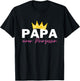 Papa einer Prinzessin für LieblingPapa von der Tochter , black T-Shirt - T-Shirt | Black