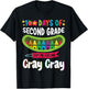 Student 100 Days of Second Grade Got Me Feeling Cray Cray T-Shirt - T-Shirt | Black