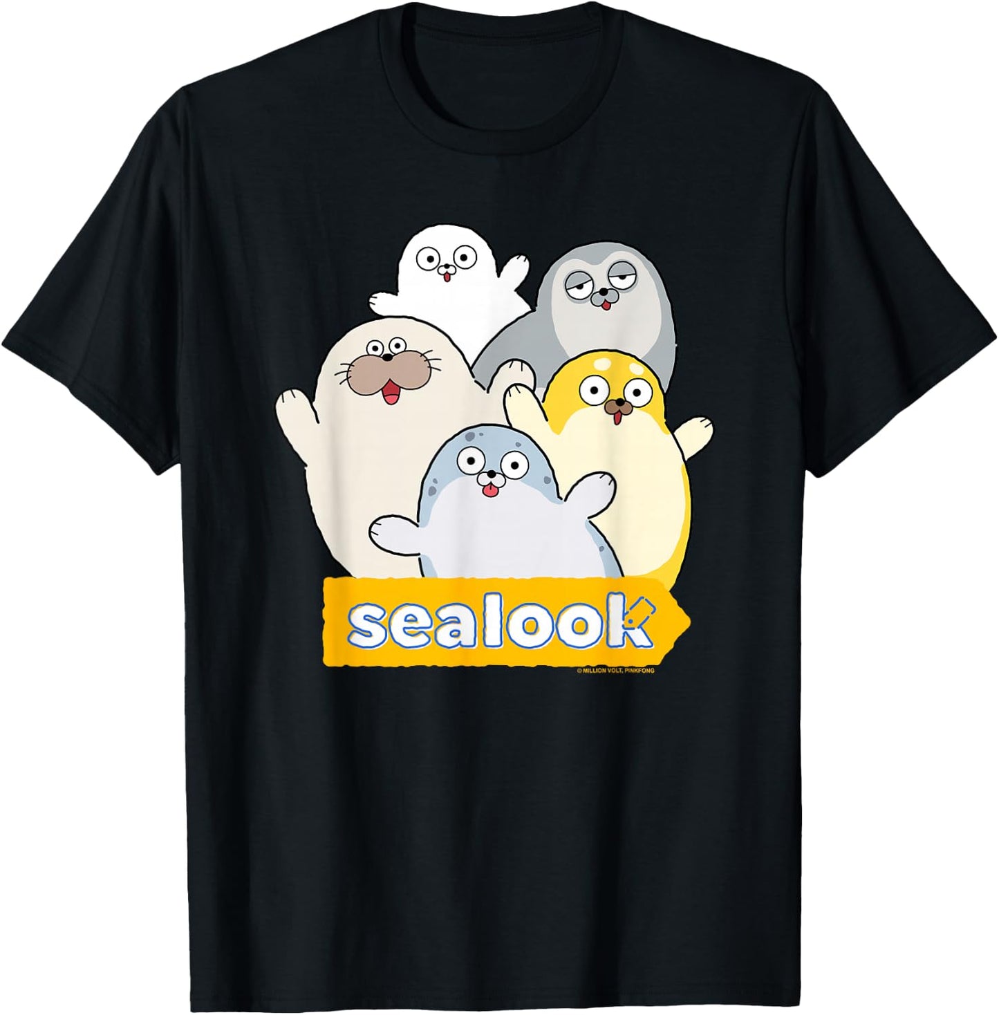 Sealook Seal Group T-Shirt - T-Shirt | Black