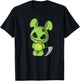 Funny goth zombie easter scary bunny dye easter eggs rabbit T-Shirt - T-Shirt | Black