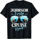Personalized Johnson Family Cruise Squad Custom Vacation T-Shirt - T-Shirt | Black