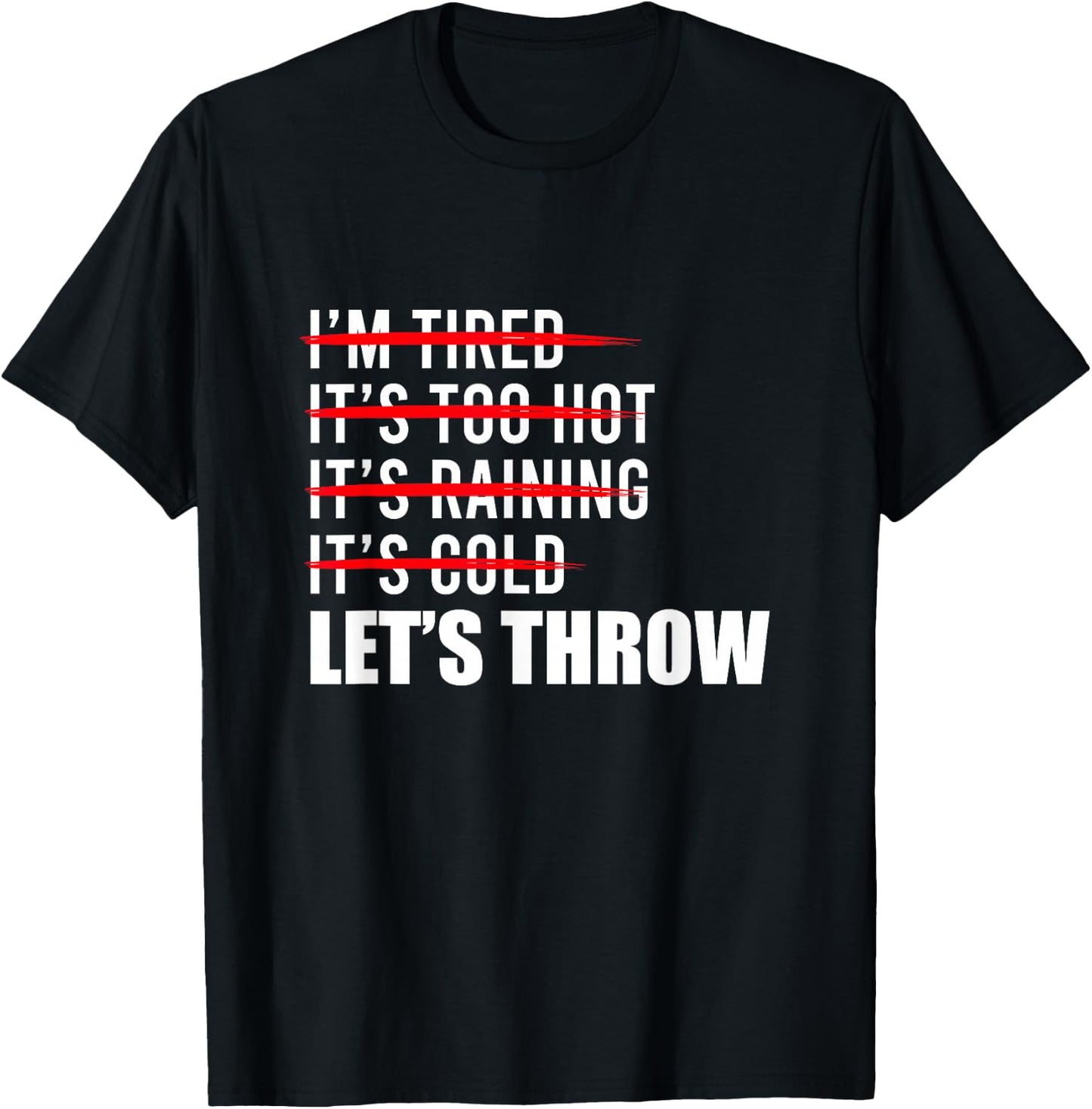 Let's Throw Track And Field Thrower Shot Put Throwing T-Shirt - T-Shirt | Black