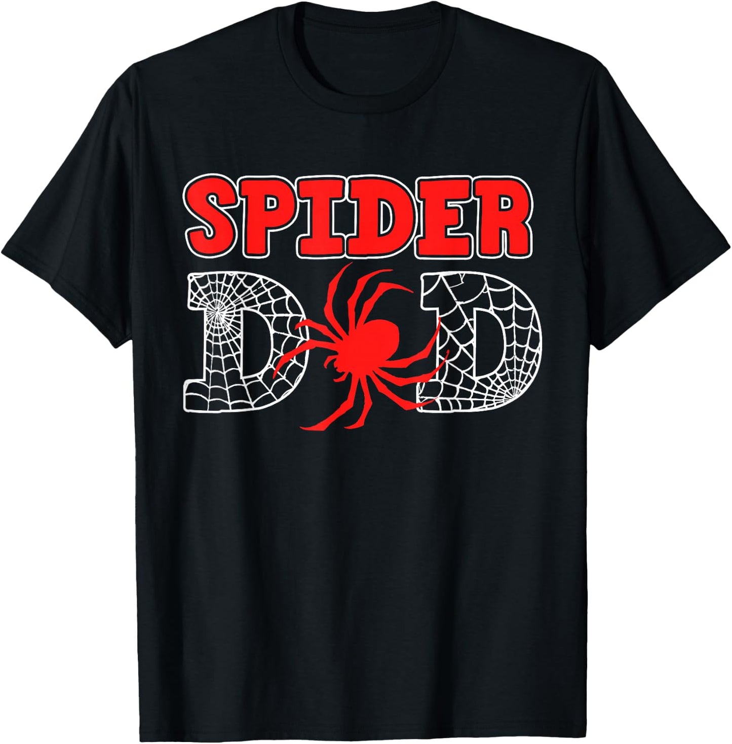 Spider Dad Spidey Birthday Family Matching Kid Daddy Spiders , Black, S T-Shirt - T-Shirt | Black