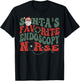 Retro Santa's Favorite Endoscopy Nurse GI Gastro Nurse Xmas T-Shirt - T-Shirt | Black