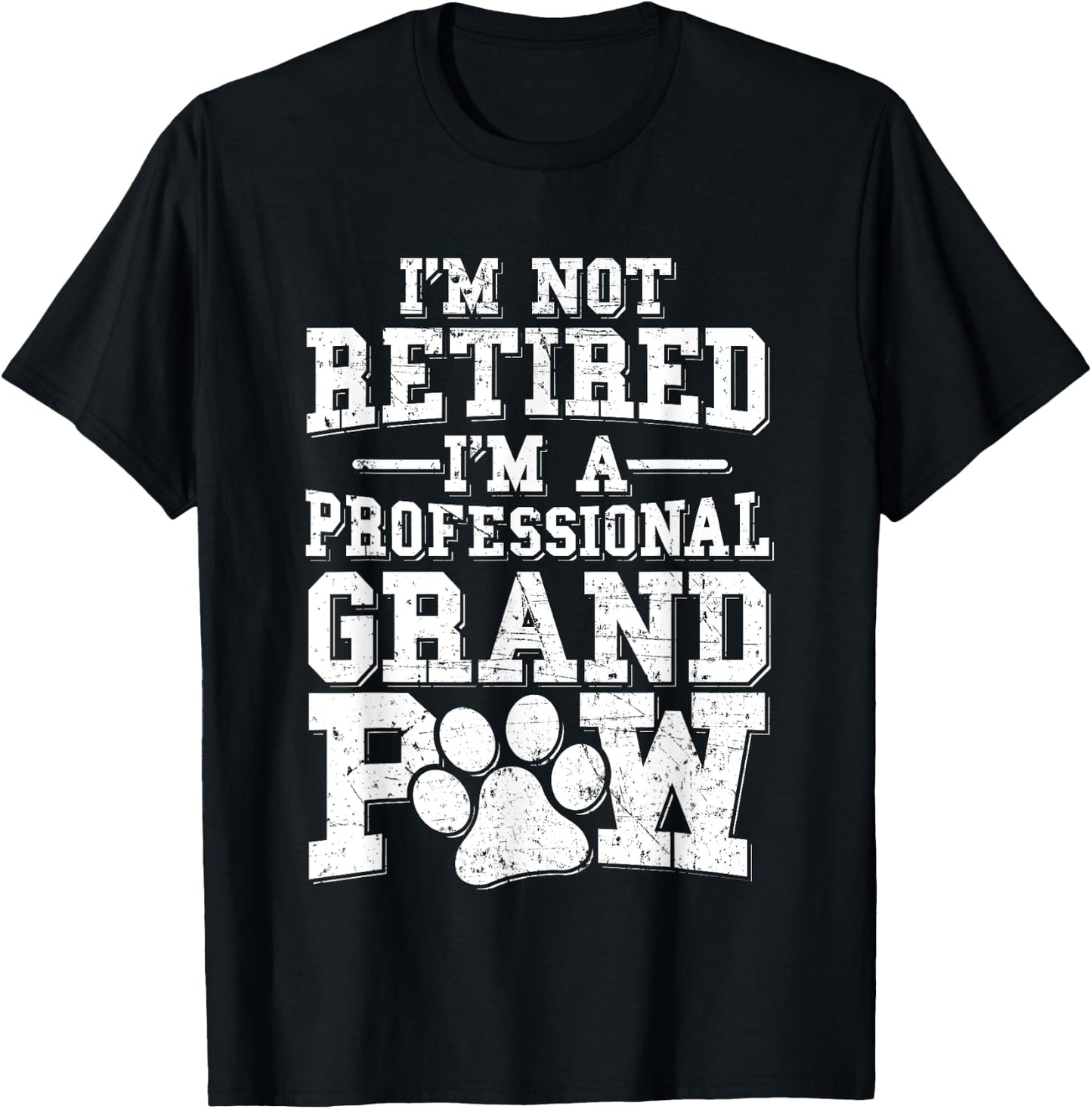 Grandpaw Dog Grandpa Shirts Grand Paw Gifts Men Grandfather T-Shirt - T-Shirt | Black
