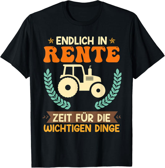 Farmers in Retirement Farm Pensioner , black T-Shirt - T-Shirt | Black