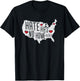 Hate Has No Home Here Political Artwork USA Country T-Shirt - T-Shirt | Black