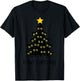 Cat Christmas Tree Cute Black Kitten Lover Meowy Women Kids T-Shirt - T-Shirt | Black