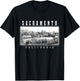 Sacramento California Vintage Souvenir Skyline USA T-Shirt - T-Shirt | Black