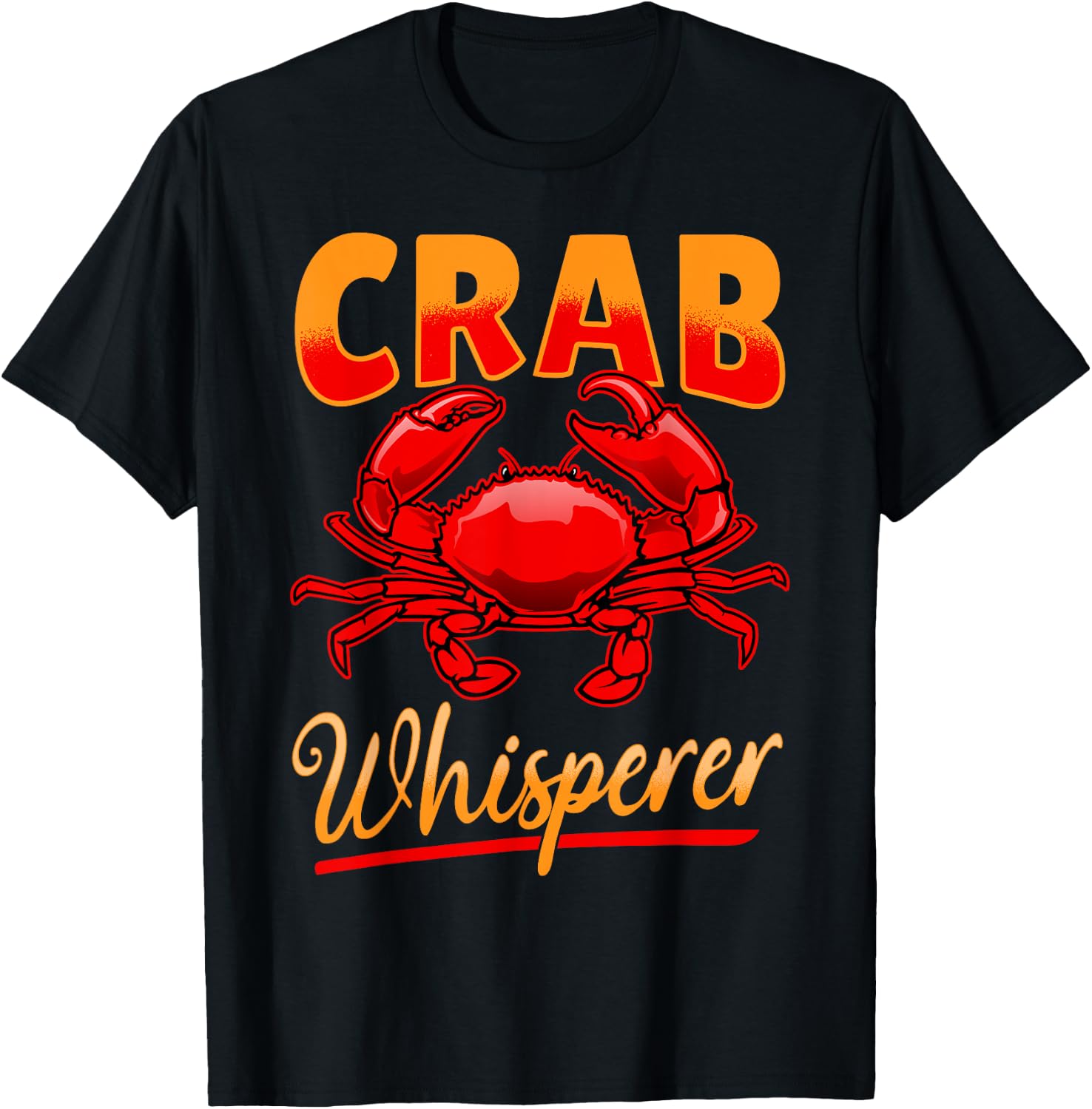 Crab Seafood lobster - Crab Whisperer T-Shirt - T-Shirt | Black