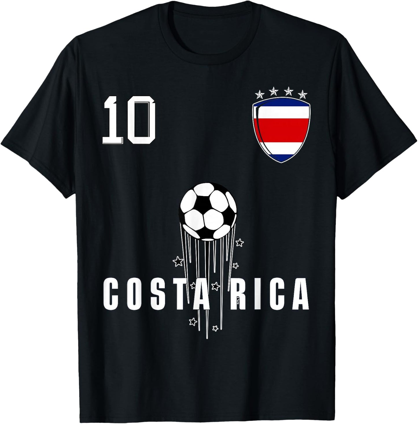 Costa Rica Flag Costa Rican Pride Lovers T-Shirt - T-Shirt | Black