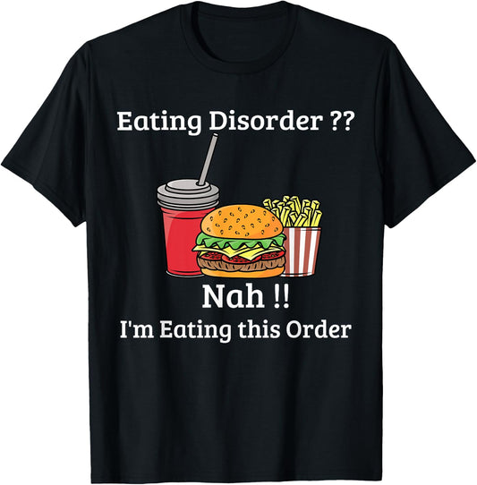 Funny Meal Fast Food Easting Pun T-Shirt - T-Shirt | Black