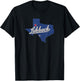 Lubbock Texas TX Map T-Shirt - T-Shirt | Black