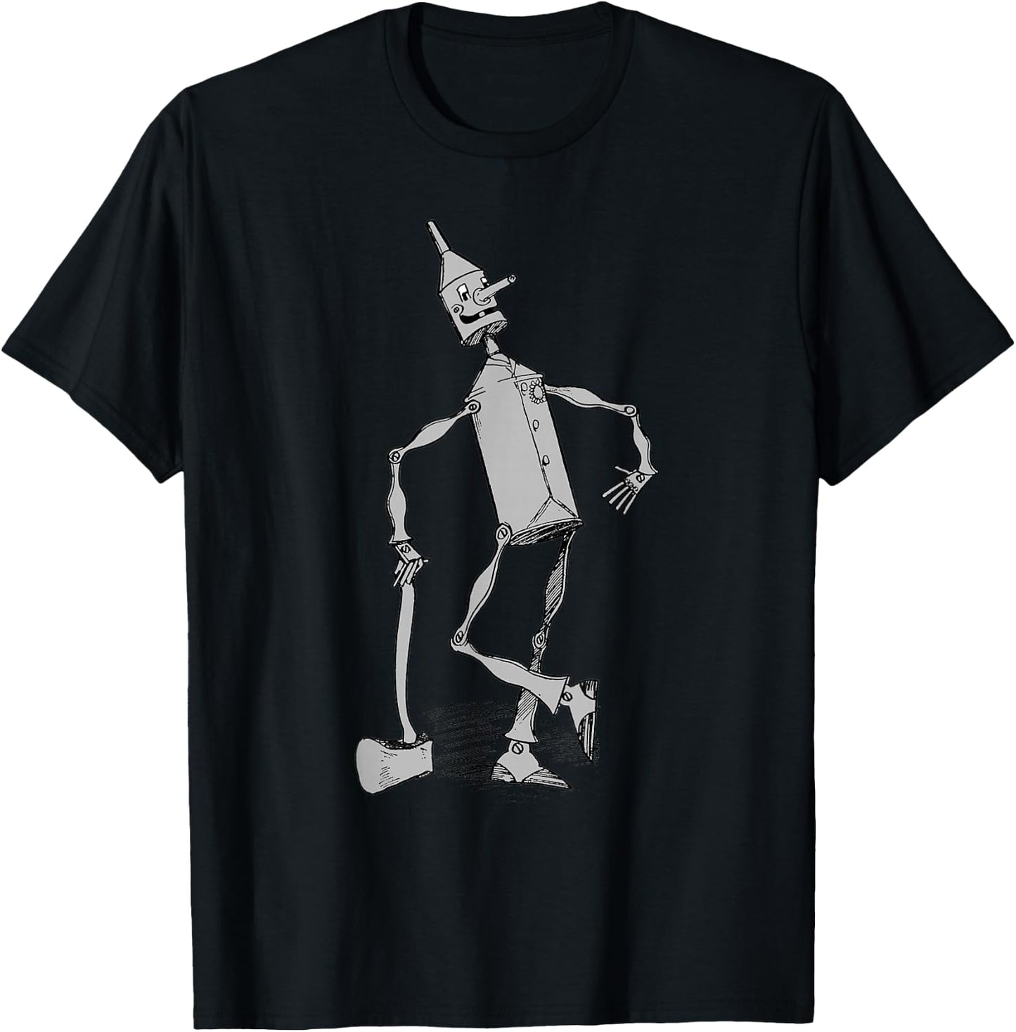 Tin Man Shirt - The Wizard Of OZ -Vintage Tin Man T-Shirt - T-Shirt | Black