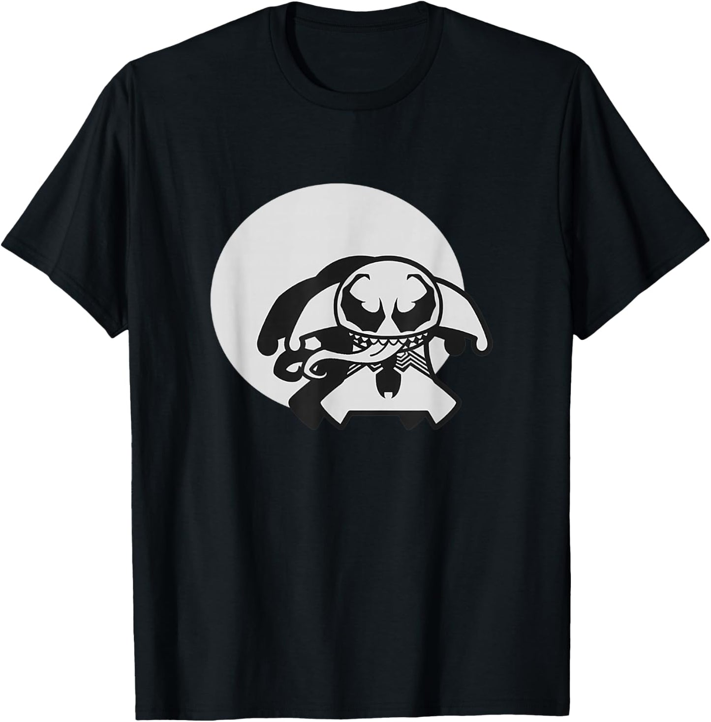 Marvel Kawaii Chibi Anti-Venom Spotlight Logo T-Shirt - T-Shirt | Black